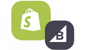 Shopify and Bigcommerce logos