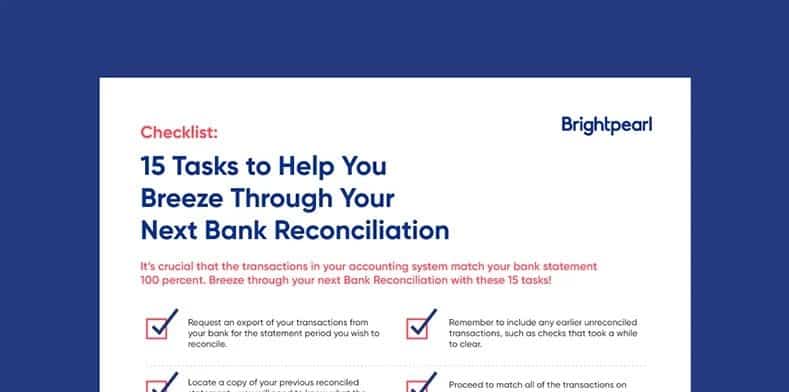 15 Tasks to Help You Breeze Through Your Next Bank Reconciliation checklist checked