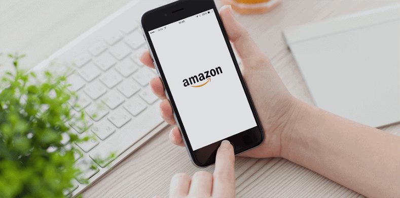 Amazon app on mobile phone