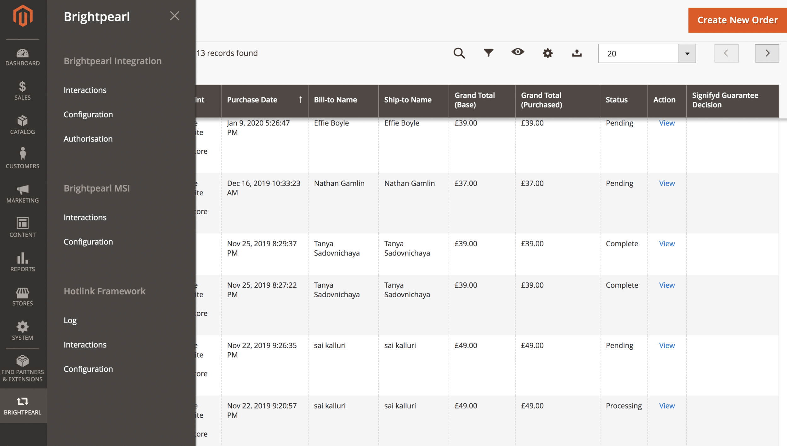 Magento- sceenshot