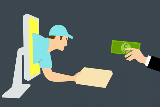 Online shopping illustration