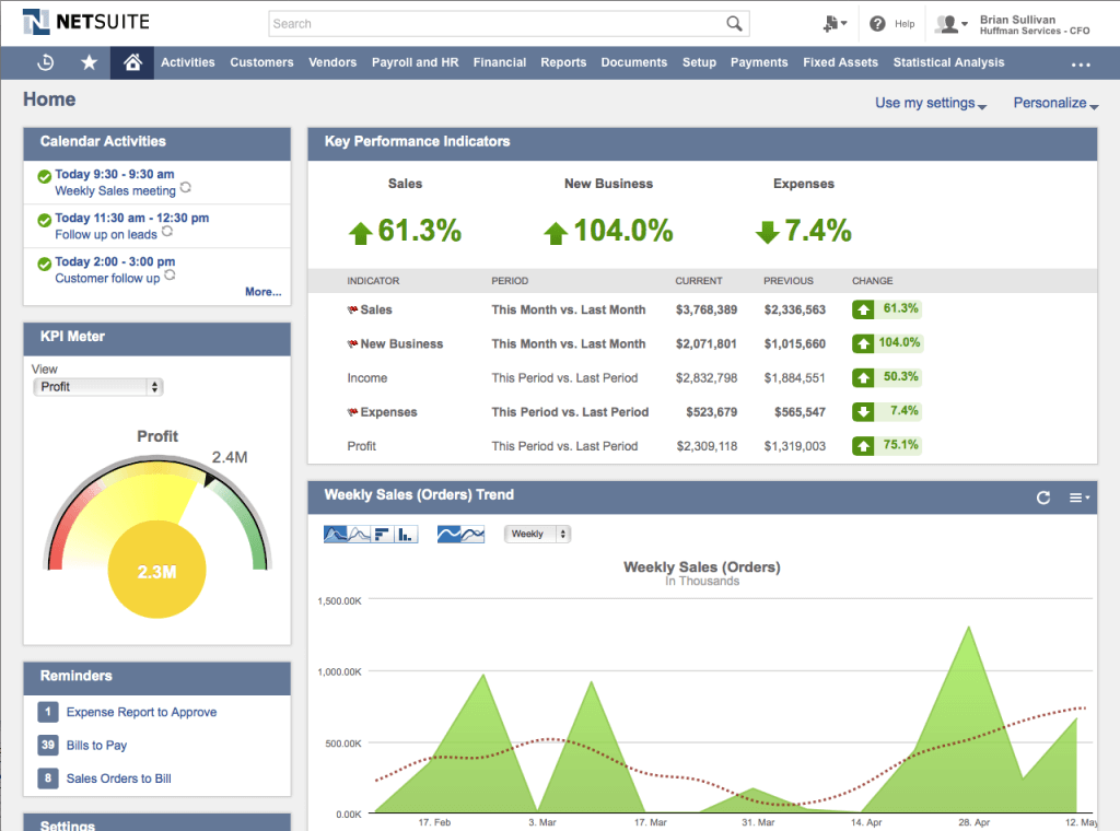 Netsuite interface