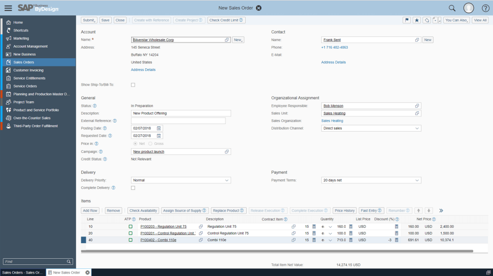 SAP platform