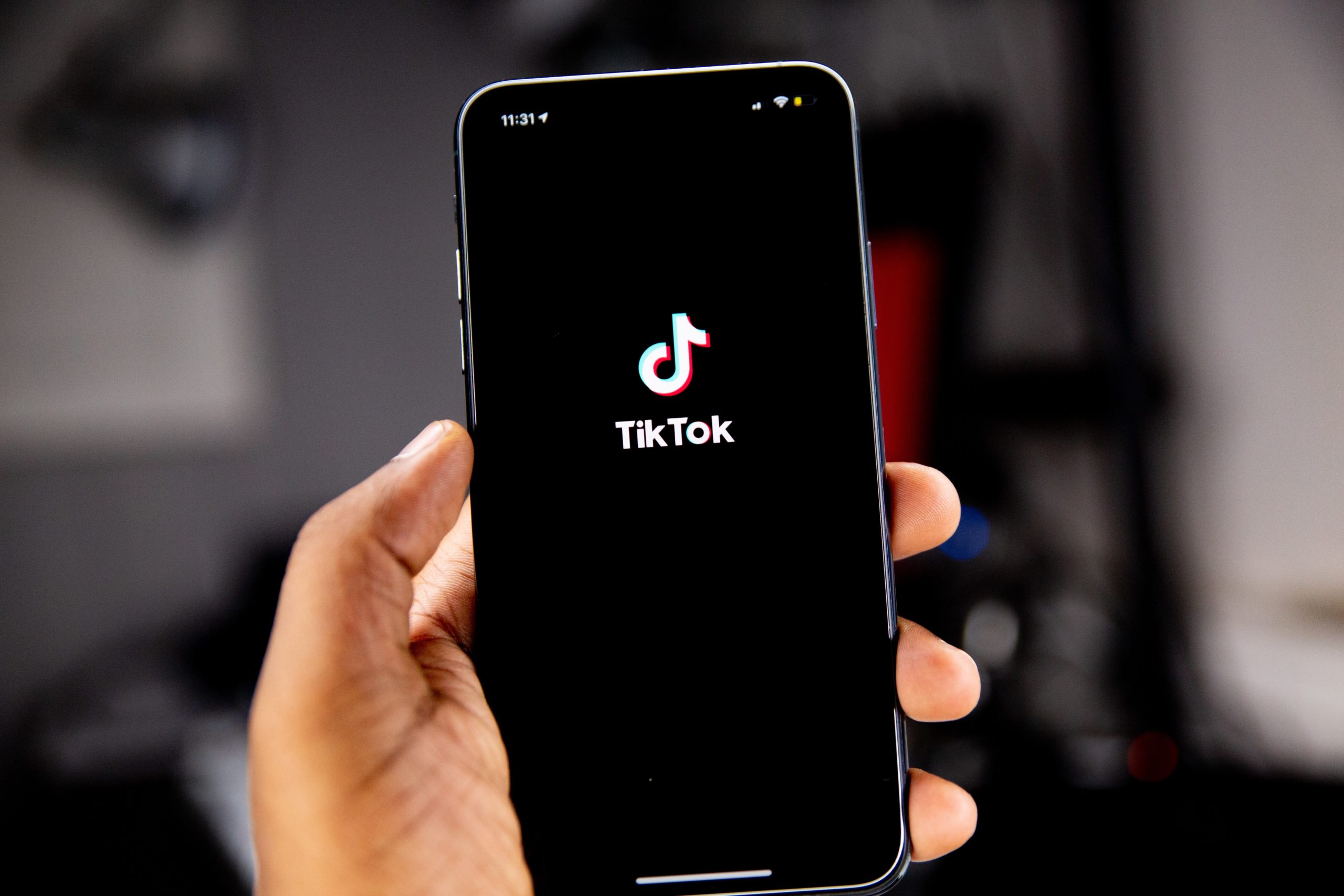 Tik tok app on mobile phone