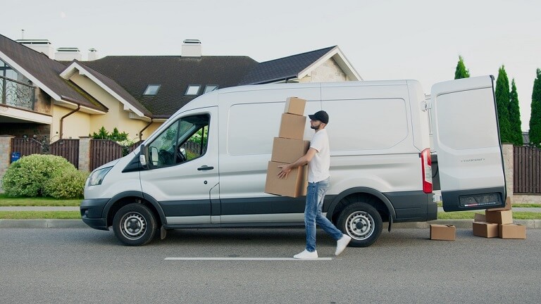 Delivery van