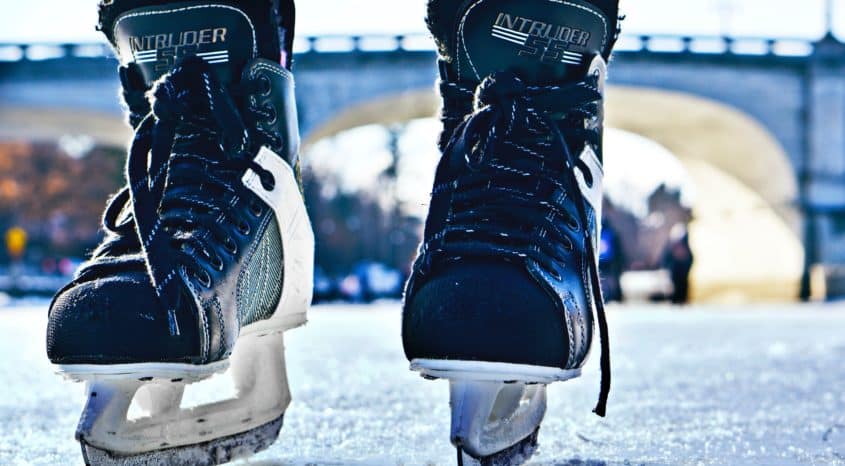 Ice hockey boots