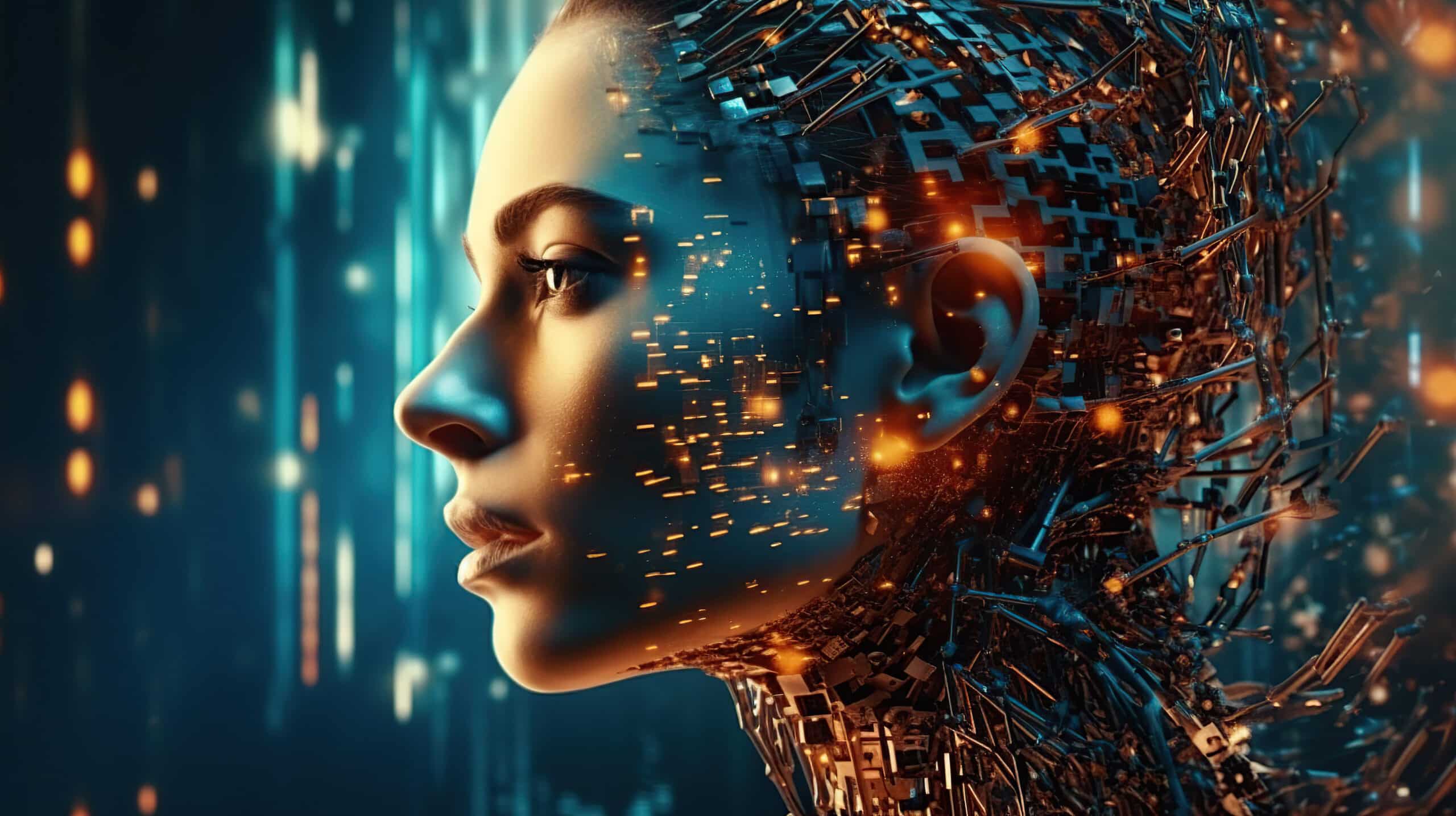 Graphic of human big data visulization